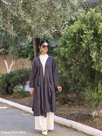  keten salaş hırka antrasit