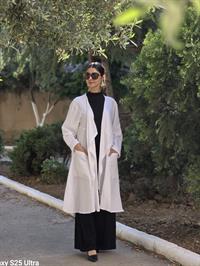  keten salaş hırka beyaz