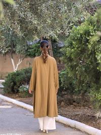  keten salaş hırka hardal