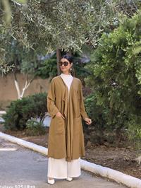  keten salaş hırka hardal