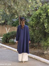  keten salaş hırka lacivert