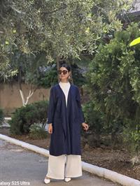  keten salaş hırka lacivert