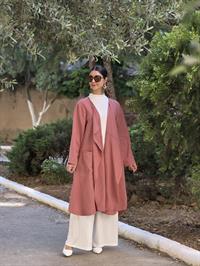  keten salaş hırka pembe