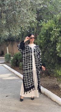  otantik kimona ekru zigzak