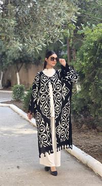  otantik kimona siyah ekru