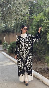  otantik kimona siyah ekru