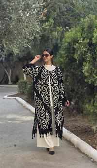  otantik kimona siyah ekru