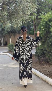  otantik kimona siyah ekru