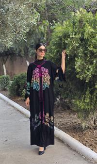  otantik kimona siyah renkli