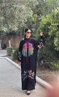  otantik kimona siyah renkli