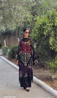  otantik önü kapalı kimona siyah renkli