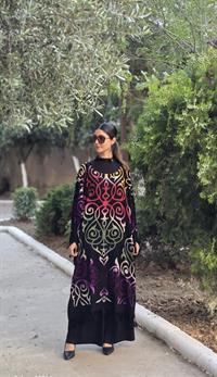  otantik önü kapalı kimona siyah renkli