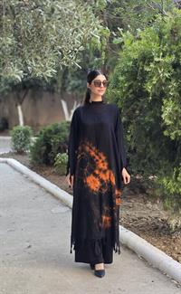  otantik önü kapalı kimona turuncu