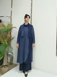 Atkılı Ferace Mavi Lacivert