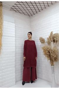 Basic Bisiklet Yaka Salaş Tunik