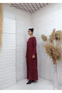 Basic Bisiklet Yaka Salaş Tunik