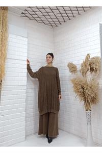 Basic Bisiklet Yaka Salaş Tunik