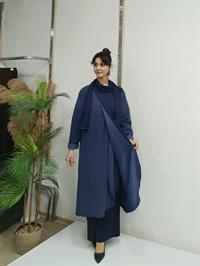 Beli Lastikli Salaş Pantalon Lacivert