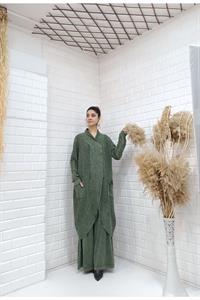 Çapraz  Cep Detaylı Salaş Tunik