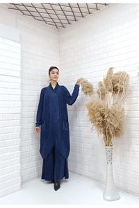 Çapraz  Cep Detaylı Salaş Tunik