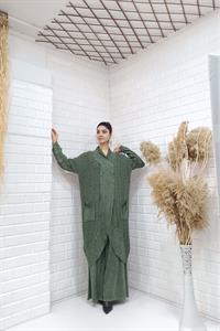 Çapraz  Cep Detaylı Salaş Tunik