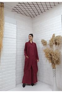 Çapraz  Cep Detaylı Salaş Tunik