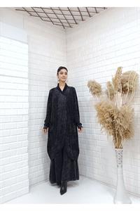 Çapraz  Cep Detaylı Salaş Tunik