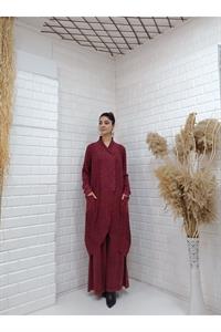 Çapraz  Cep Detaylı Salaş Tunik