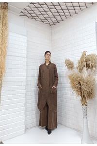 Çapraz  Cep Detaylı Salaş Tunik