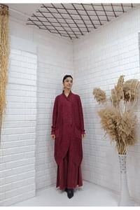 Çapraz  Cep Detaylı Salaş Tunik