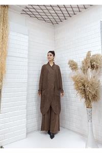 Çapraz  Cep Detaylı Salaş Tunik