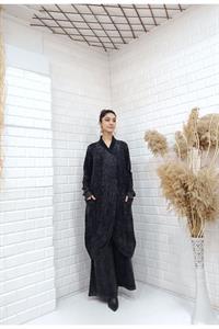 Çapraz  Cep Detaylı Salaş Tunik