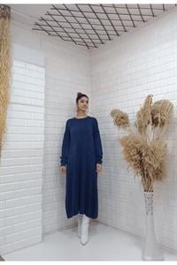 Cepli Bisiklet Yaka Uzun Salaş Tunik