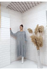 Cepli Bisiklet Yaka Uzun Salaş Tunik