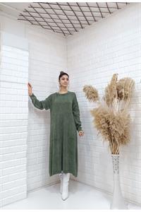 Cepli Bisiklet Yaka Uzun Salaş Tunik