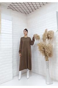 Cepli Bisiklet Yaka Uzun Salaş Tunik