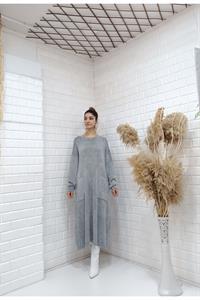 Cepli Bisiklet Yaka Uzun Salaş Tunik