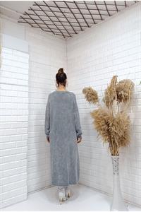 Cepli Bisiklet Yaka Uzun Salaş Tunik