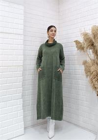 Degaje Elbise Haki Yeşil