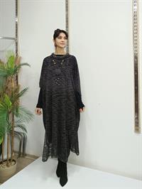 Degaje Yaka Tarz Panço Antrasit