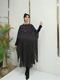 Degaje Yaka Tarz Panço Antrasit