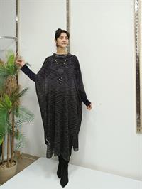 Degaje Yaka Tarz Panço Antrasit