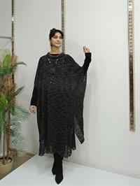 Degaje Yaka Tarz Panço Antrasit