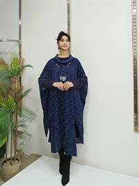 Degaje Yaka Tarz Panço Lacivert