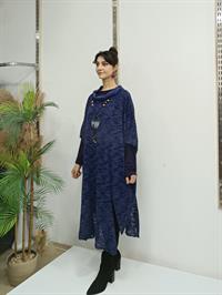 Degaje Yaka Tarz Panço Lacivert