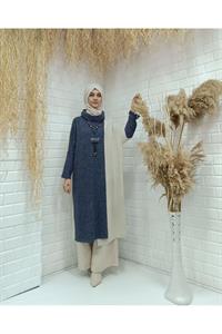 Degaje Yaka Yarasa Kol Yün Tunik