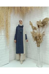 Degaje Yaka Yarasa Kol Yün Tunik