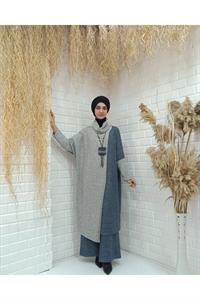 Degaje Yaka Yarasa Kol Yün Tunik