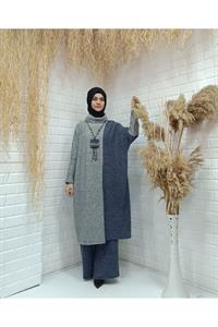 Degaje Yaka Yarasa Kol Yün Tunik