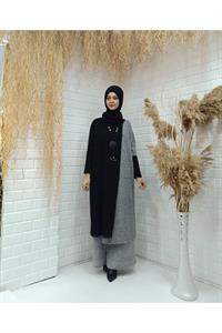 Degaje Yaka Yarasa Kol Yün Tunik